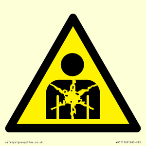 WH11156: W071 Warning: Substance or mixture presenting a health hazard