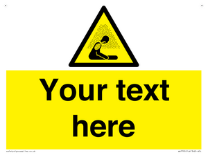 WH7795: Custom warning asphyxiating atmosphere