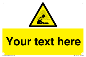 WH7795: Custom warning asphyxiating atmosphere