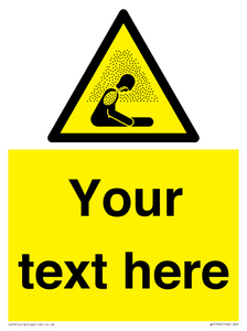 WH7795: Custom warning asphyxiating atmosphere