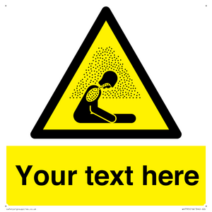 WH7795: Custom warning asphyxiating atmosphere