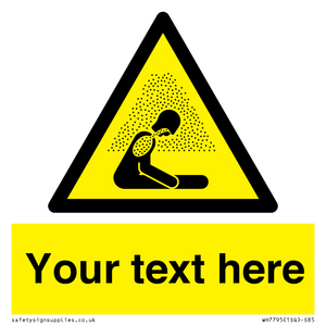 WH7795: Custom warning asphyxiating atmosphere