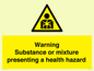 WH7801: Warning Substance or mixture presenting a health hazard