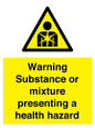 WH7801: Warning Substance or mixture presenting a health hazard