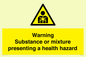 WH7801: Warning Substance or mixture presenting a health hazard