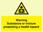 WH7801: Warning Substance or mixture presenting a health hazard