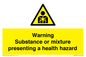 WH7801: Warning Substance or mixture presenting a health hazard