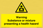 WH7801: Warning Substance or mixture presenting a health hazard