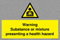 WH7801: Warning Substance or mixture presenting a health hazard