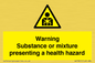 WH7801: Warning Substance or mixture presenting a health hazard