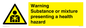 WH7801: Warning Substance or mixture presenting a health hazard