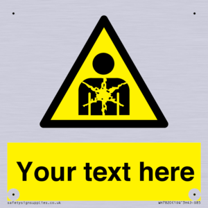 WH7820: Custom Warning substance or mixture presenting a health hazard