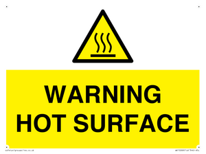 WK10268: WARNING HOT SURFACE