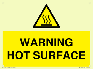 WK10268: WARNING HOT SURFACE