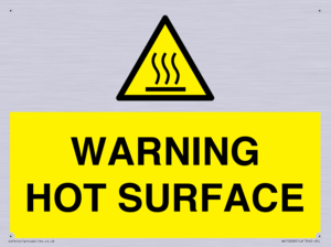 WK10268: WARNING HOT SURFACE