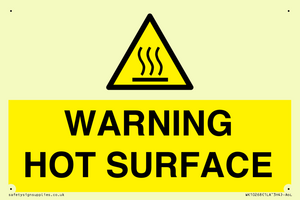 WK10268: WARNING HOT SURFACE
