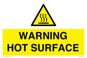 WK10268: WARNING HOT SURFACE