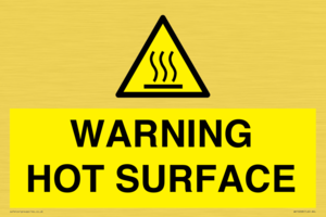 WK10268: WARNING HOT SURFACE