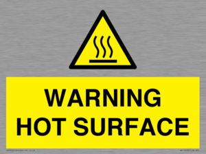 WK10268: WARNING HOT SURFACE