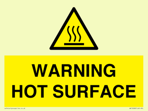 WK10268: WARNING HOT SURFACE