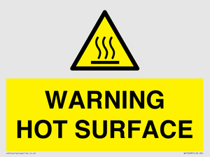 WK10268: WARNING HOT SURFACE