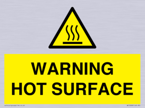 WK10268: WARNING HOT SURFACE