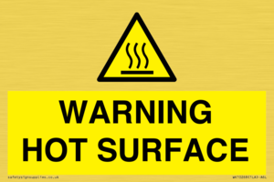 WK10268: WARNING HOT SURFACE