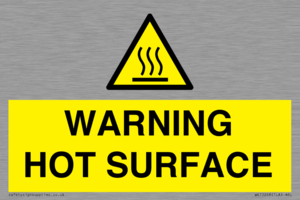 WK10268: WARNING HOT SURFACE