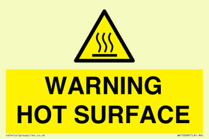 WK10268: WARNING HOT SURFACE