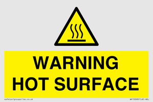 WK10268: WARNING HOT SURFACE