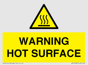 WK10268: WARNING HOT SURFACE