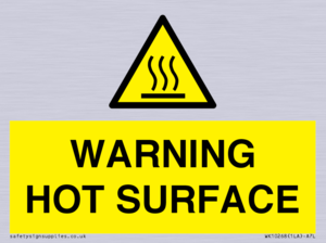 WK10268: WARNING HOT SURFACE
