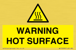 WK10268: WARNING HOT SURFACE