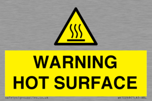 WK10268: WARNING HOT SURFACE