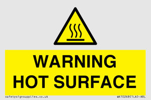 WK10268: WARNING HOT SURFACE
