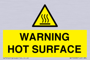 WK10268: WARNING HOT SURFACE
