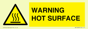 WK10268: WARNING HOT SURFACE