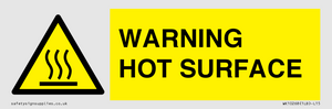 WK10268: WARNING HOT SURFACE