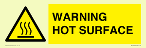 WK10268: WARNING HOT SURFACE