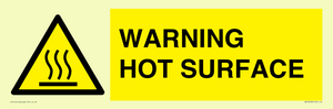 WK10268: WARNING HOT SURFACE