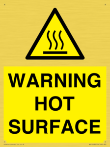 WK10268: WARNING HOT SURFACE