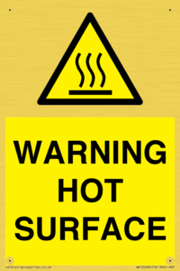 WK10268: WARNING HOT SURFACE