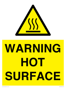 WK10268: WARNING HOT SURFACE