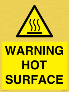 WK10268: WARNING HOT SURFACE