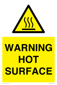 WK10268: WARNING HOT SURFACE