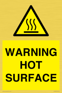WK10268: WARNING HOT SURFACE