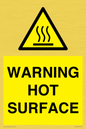 WK10268: WARNING HOT SURFACE