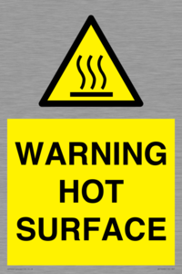 WK10268: WARNING HOT SURFACE
