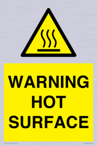 WK10268: WARNING HOT SURFACE