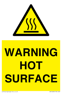 WK10268: WARNING HOT SURFACE